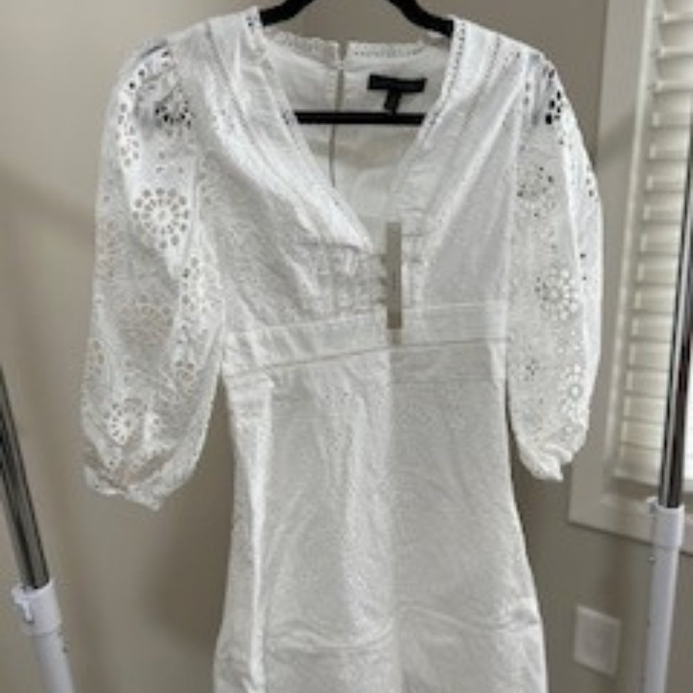 White Banana Republic Dress Petite 0